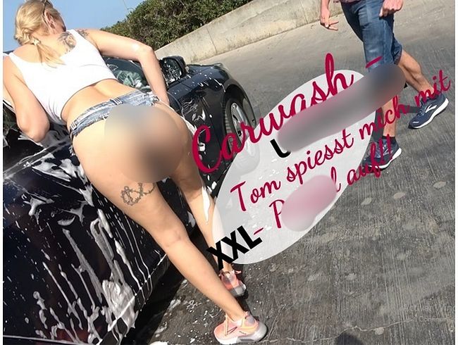 KikiVega Porno Video: Carwash-USERDATE!! Tom spiesst mich mit XX-Prügel auf!!