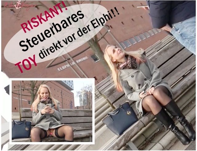 KikiVega Porno Video: RISKANT! Steuerbares TOY direkt vor der Elphi!!